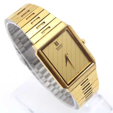 Vintage SEIKO Watch Womens Gold Tone Stainless St… - image 1