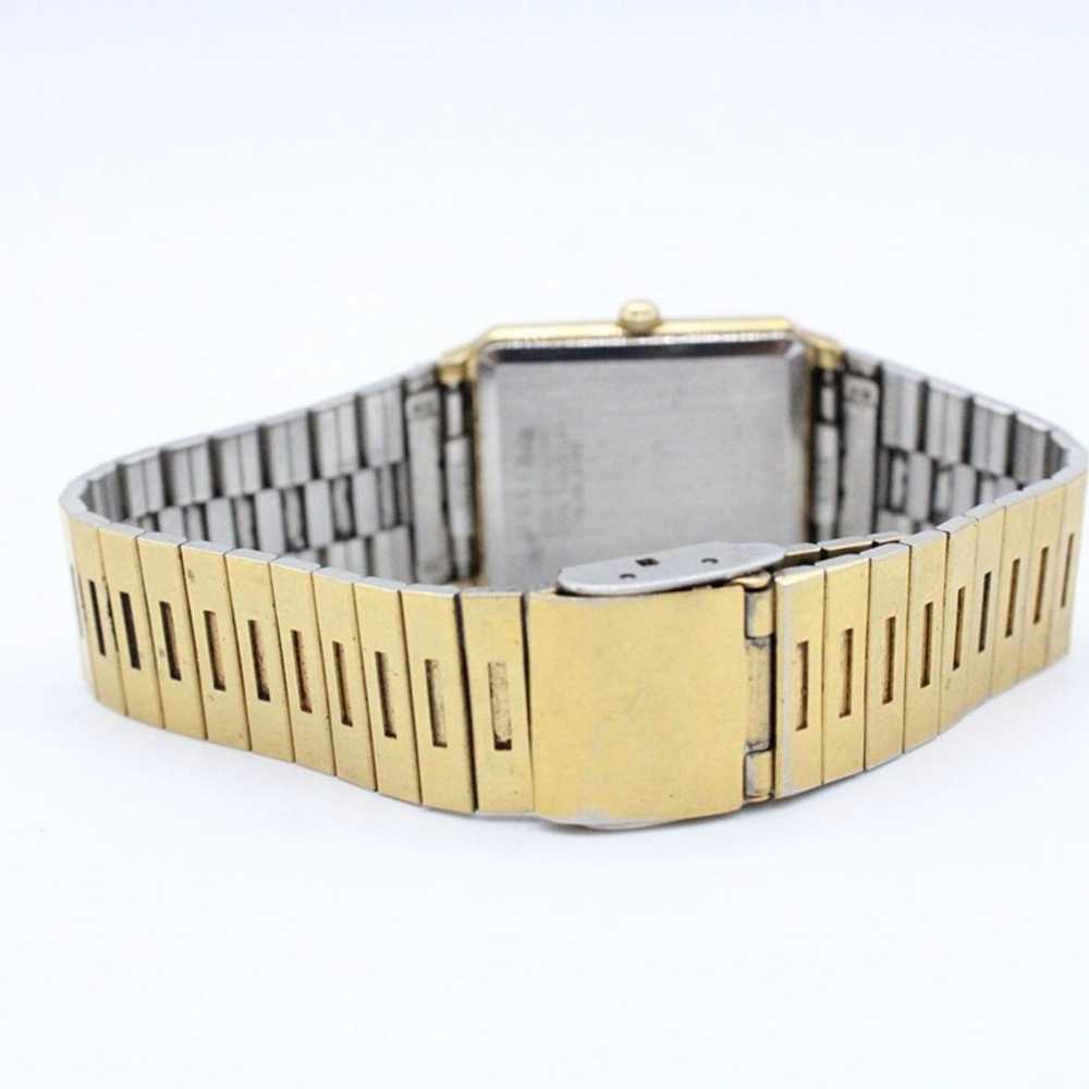 Vintage SEIKO Watch Womens Gold Tone Stainless St… - image 7