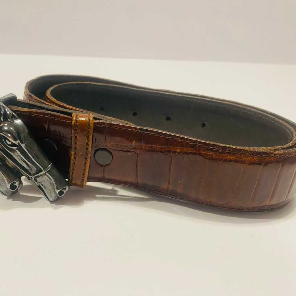 Visenza Sport Brown Belt Embos Leather Size 28. B… - image 4