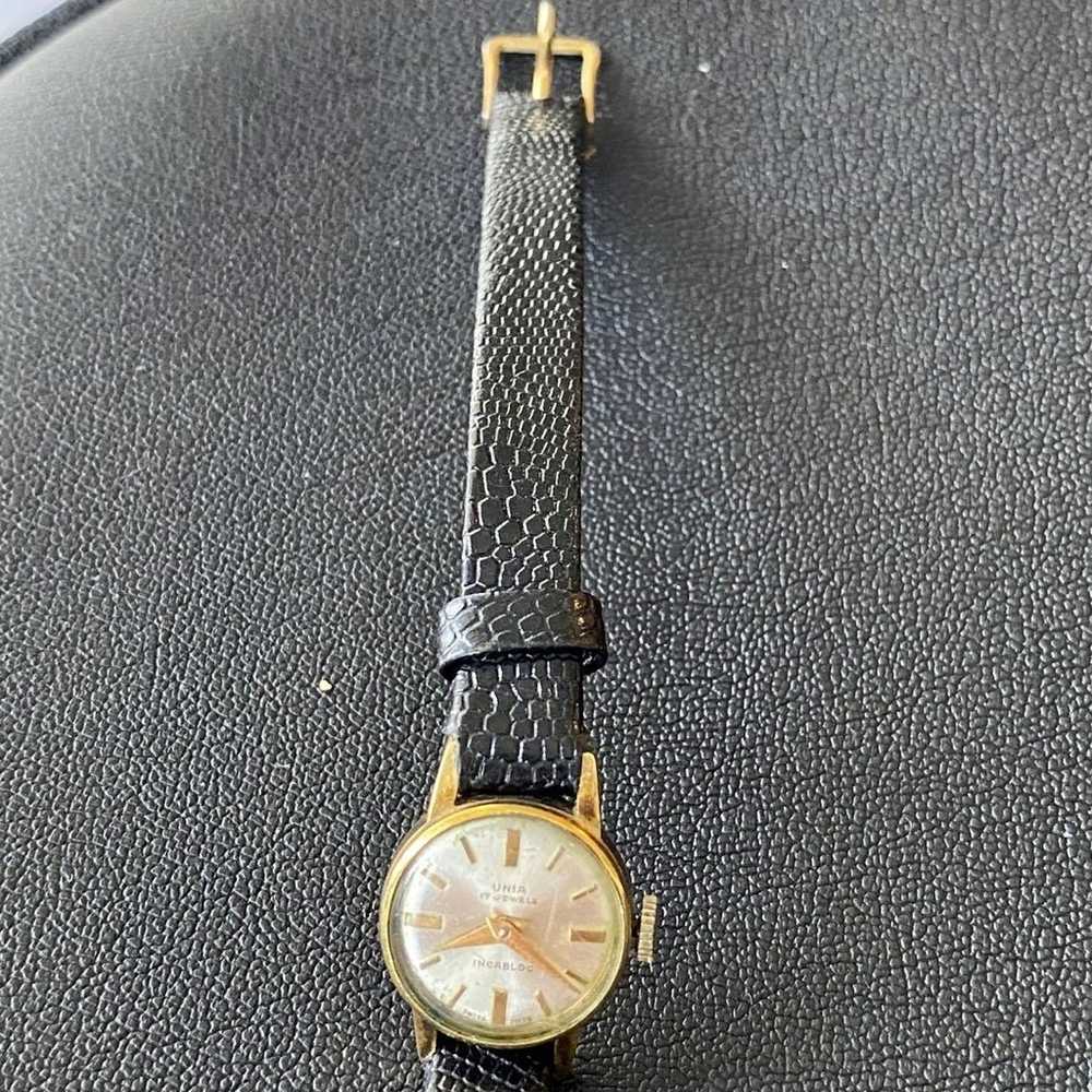 Vintage UNIA 17 Jewel Swiss Womens Watch Incabloc… - image 5