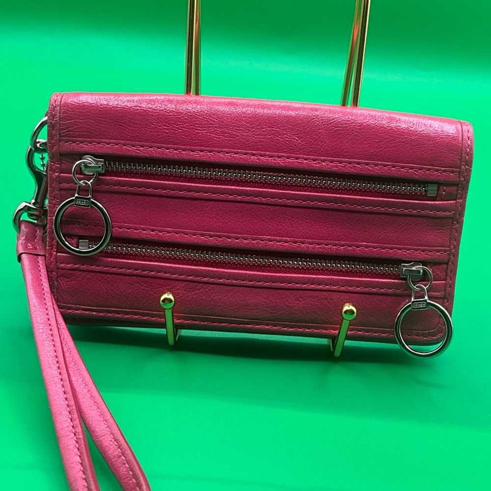 A very rare POPPY Pink leather COACH vintage Y2K … - image 1