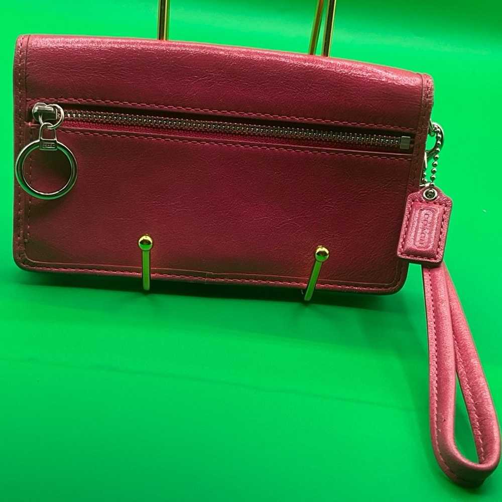 A very rare POPPY Pink leather COACH vintage Y2K … - image 2