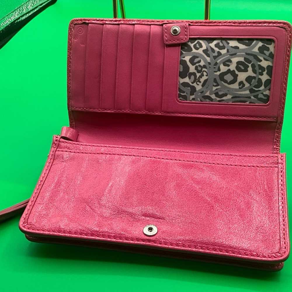 A very rare POPPY Pink leather COACH vintage Y2K … - image 5