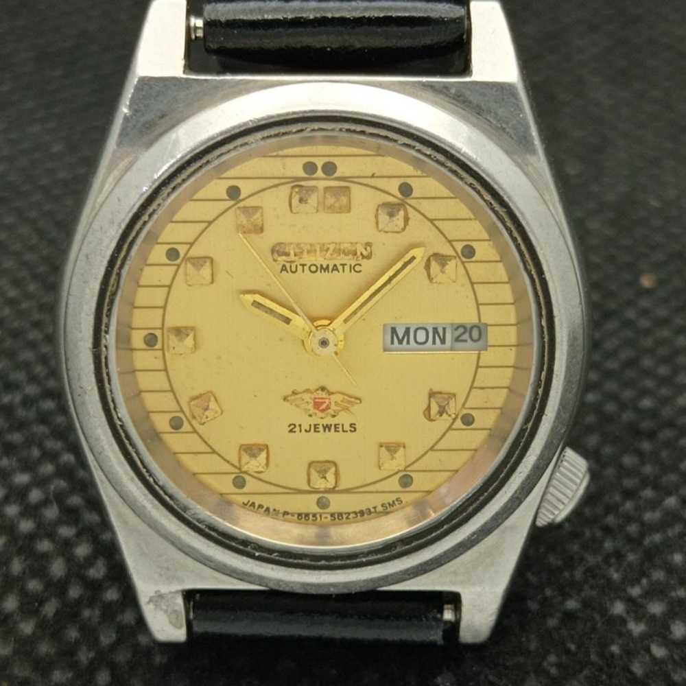 Vintage 1978 Citizen Automatic Womans Silver Watc… - image 4