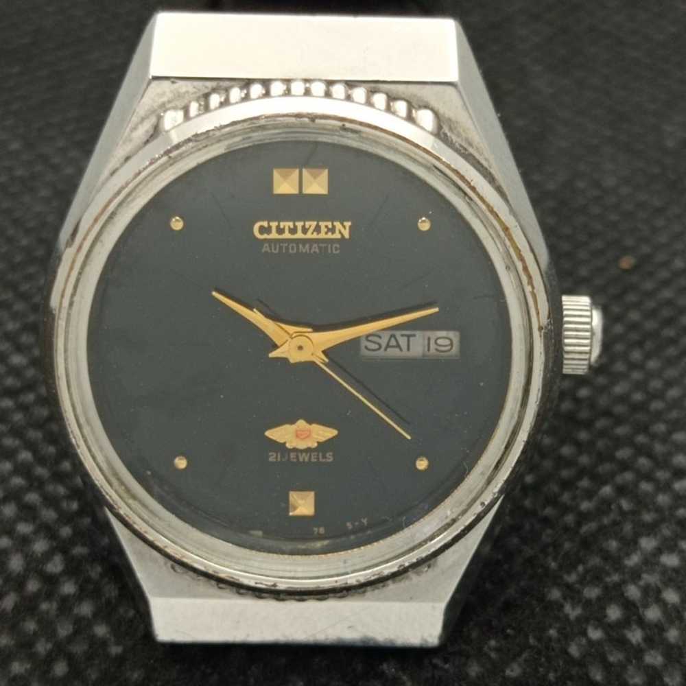 Vintage 1975 Citizen Automatic Womans Silver Watc… - image 4