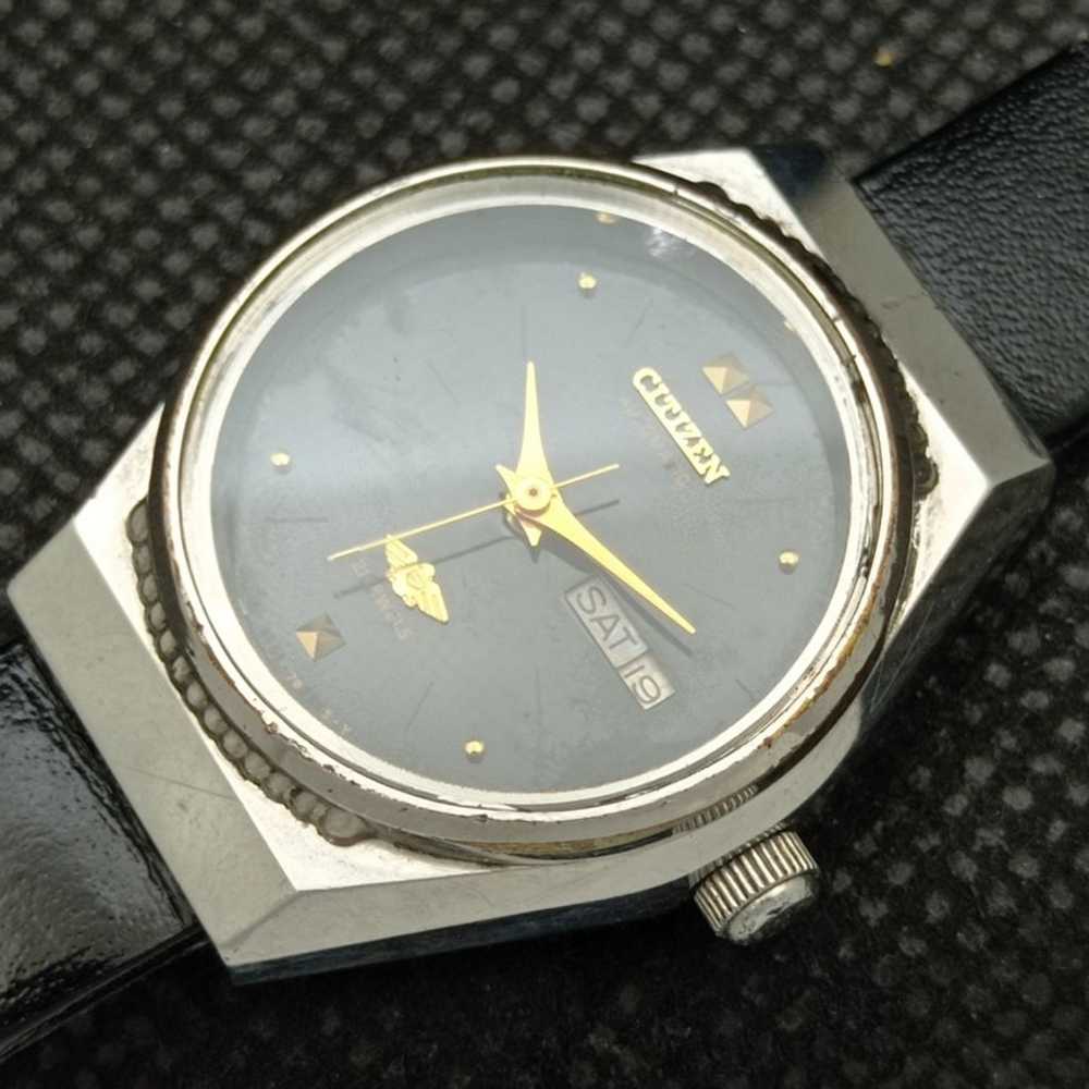 Vintage 1975 Citizen Automatic Womans Silver Watc… - image 6