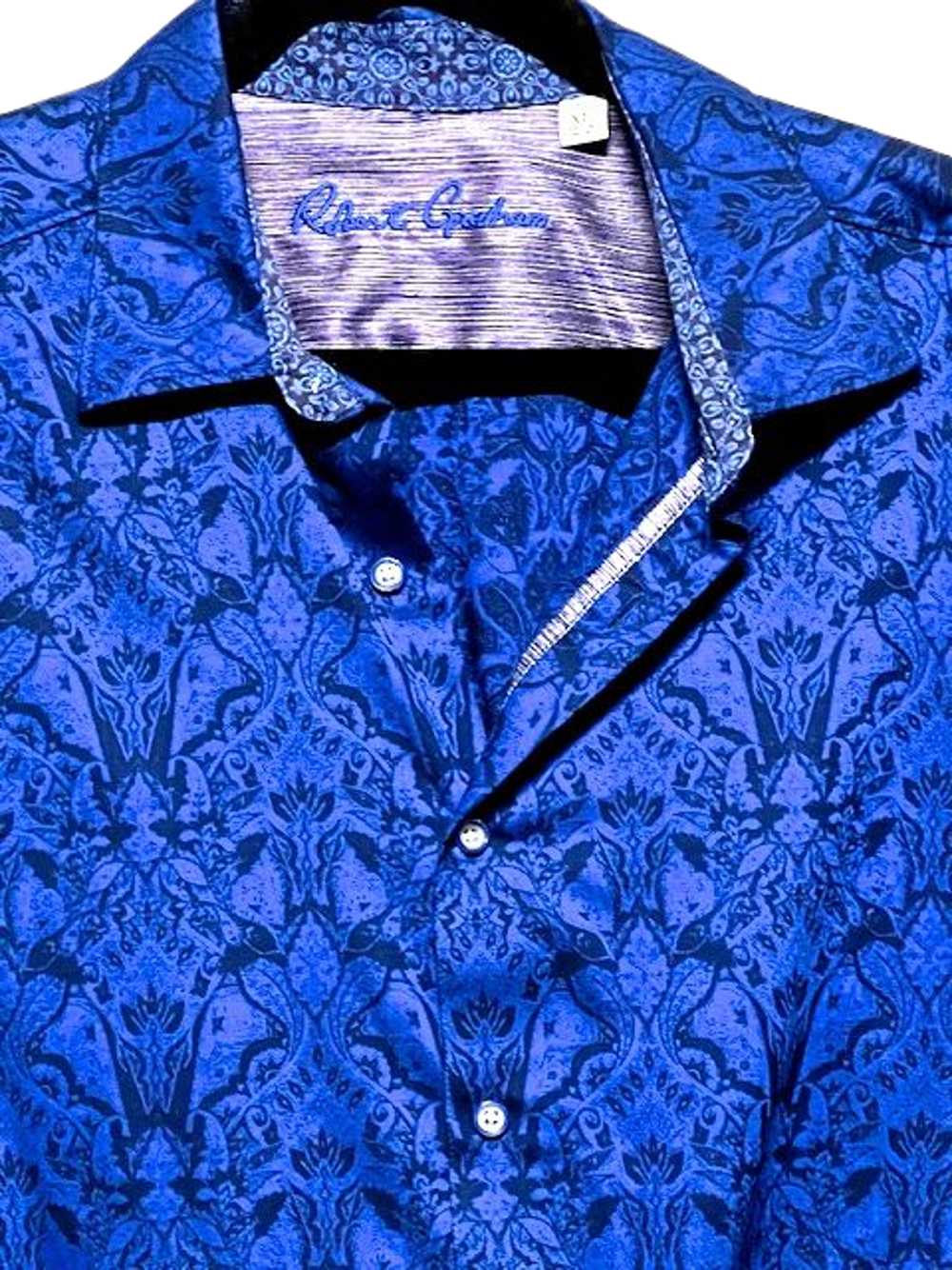 Robert Graham ELECTRIC BLUE with BLACK PATTERN LO… - image 3