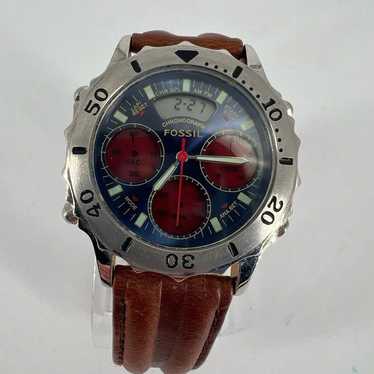 Vintage FOSSIL Chronomaster Special Ed Mens Analog