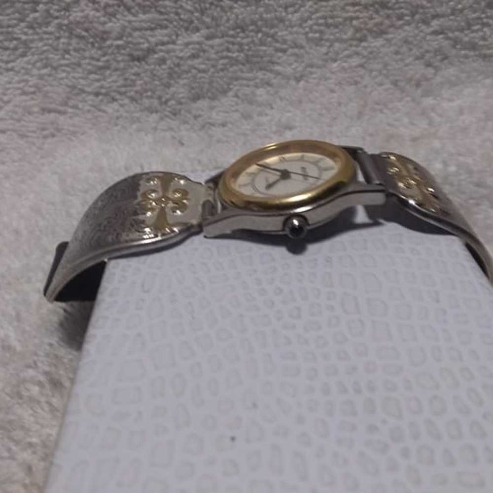 Montana Silversmiths Watch Engraved Silver Gold A… - image 5