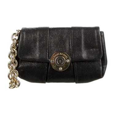 Henri bendel black leather wristlet with chain - image 1