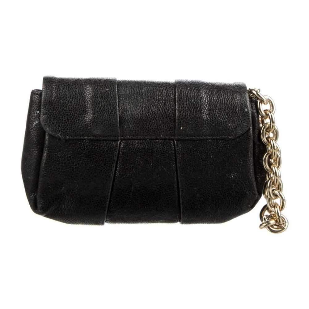 Henri bendel black leather wristlet with chain - image 3