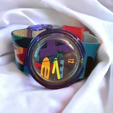 Vintage 1991 Pop Swatch letterhead Watch