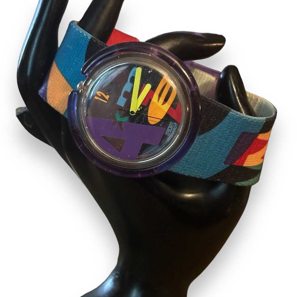 Vintage 1991 Pop Swatch letterhead Watch - image 7