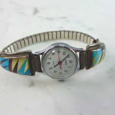 Womens Sterling Silver Southwestern Watch E3071