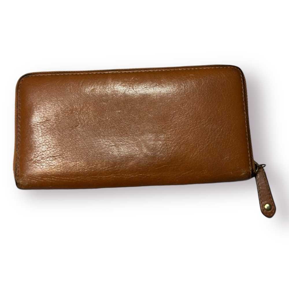 Coach Madison Accordion Wallet Leather Clutch Vin… - image 3