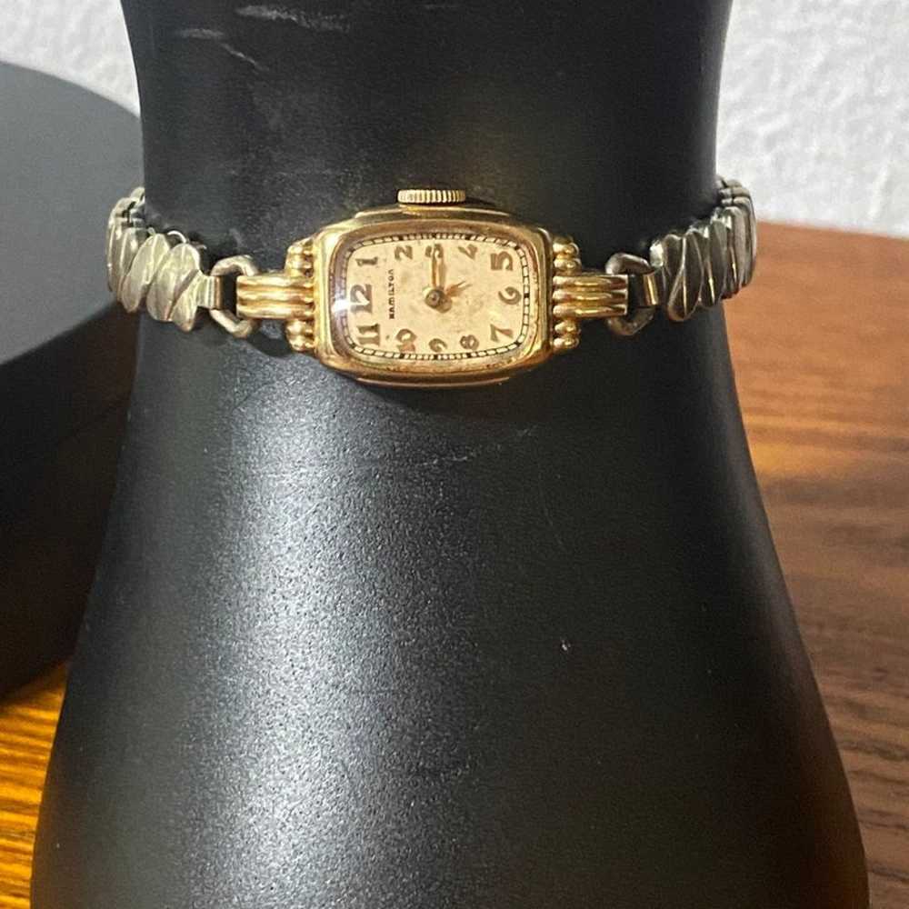 Vintage 14K Gold Filled Hamilton Watch - image 2