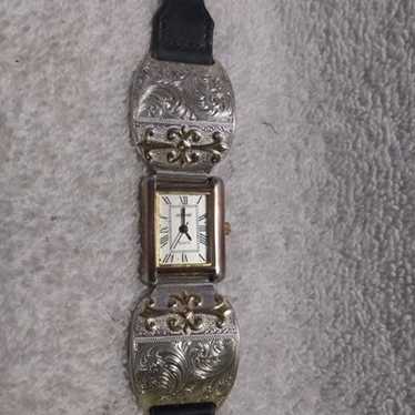 Montana Silversmiths Watch Engraved Silver Gold Ac