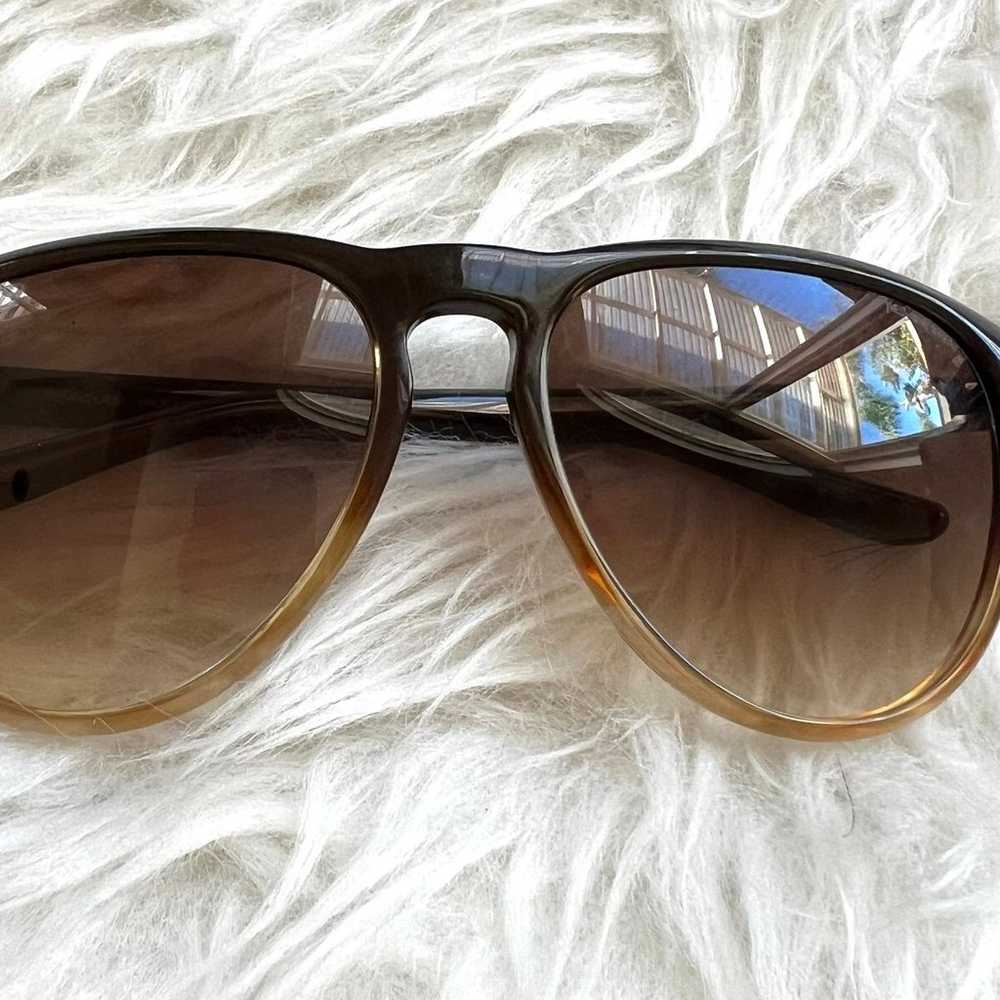 Y2K VTG YSL Aviator Unisex Brown Sunglasses 58mm - image 2