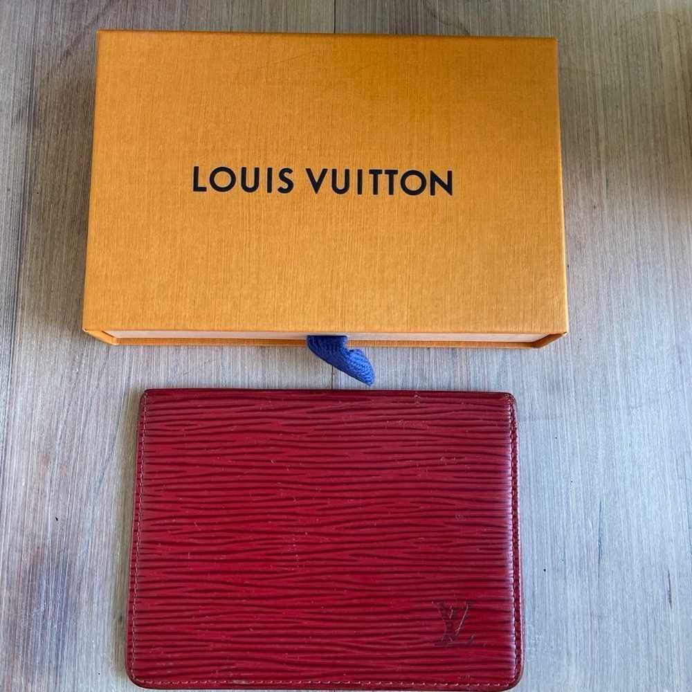 Louis Vuitton Red Epi Leather ID Holder Wallet - image 1