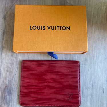 Louis Vuitton Red Epi Leather ID Holder Wallet - image 1