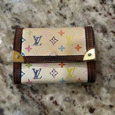 Very Loved Ivory Logo Louis Vuitton Multicard Hold