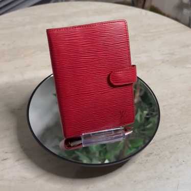 Louis Vuitton Red Epi Agenda