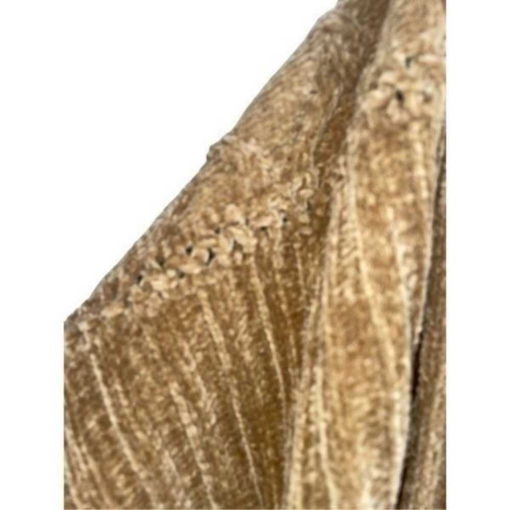 Vintage Hand-knit Chenille & Faux Mink Wrap - image 10