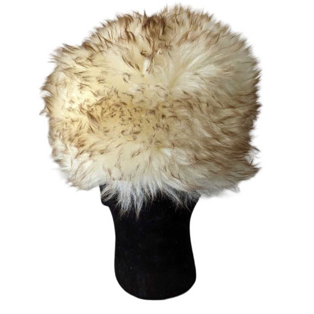 Vintage 70s Womens Fur Hat Genuine Tuscan Lamb Sk… - image 3