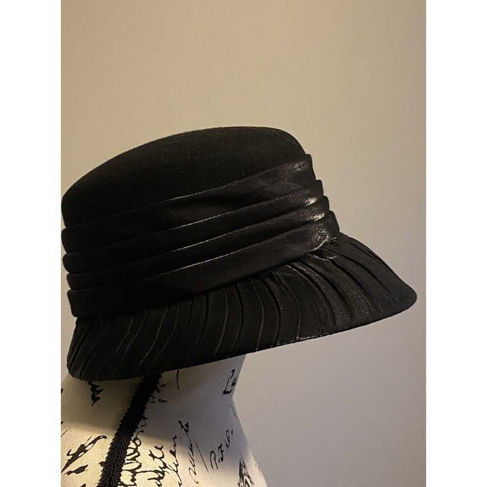 Vintage Toucan New York  Women’s Black Hat 100% W… - image 4