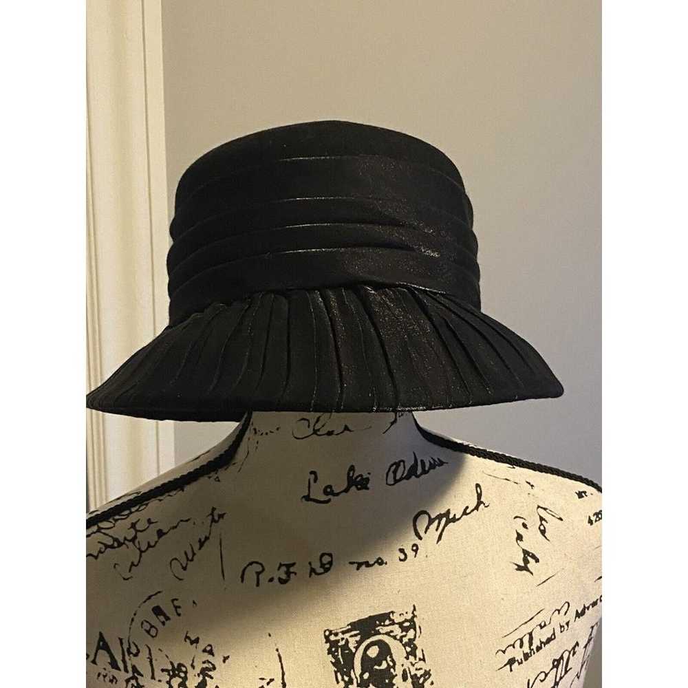 Vintage Toucan New York  Women’s Black Hat 100% W… - image 5