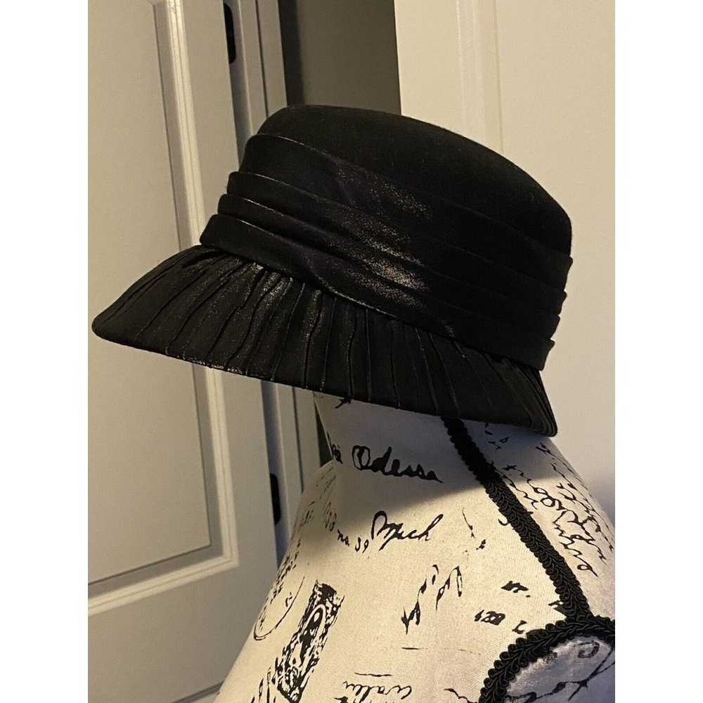 Vintage Toucan New York  Women’s Black Hat 100% W… - image 7