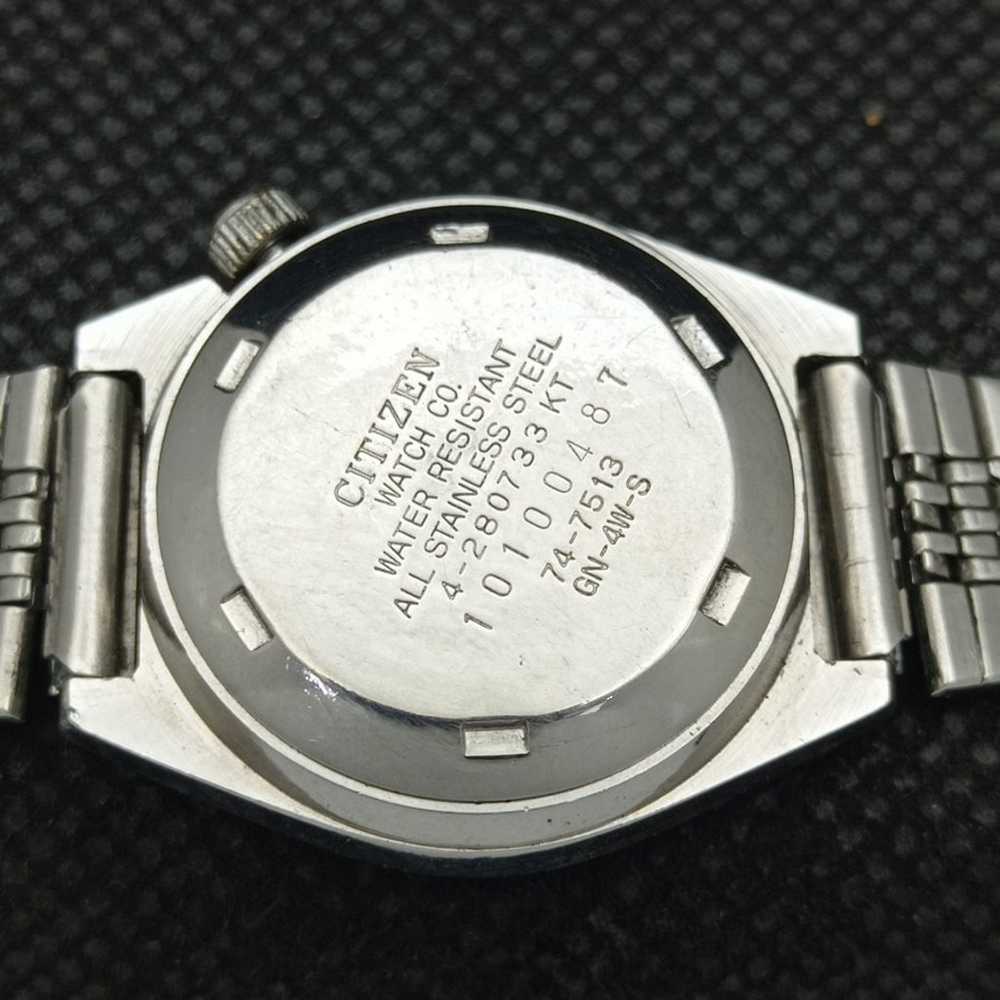 Vintage 1975 Citizen Automatic Womans Silver Watc… - image 8