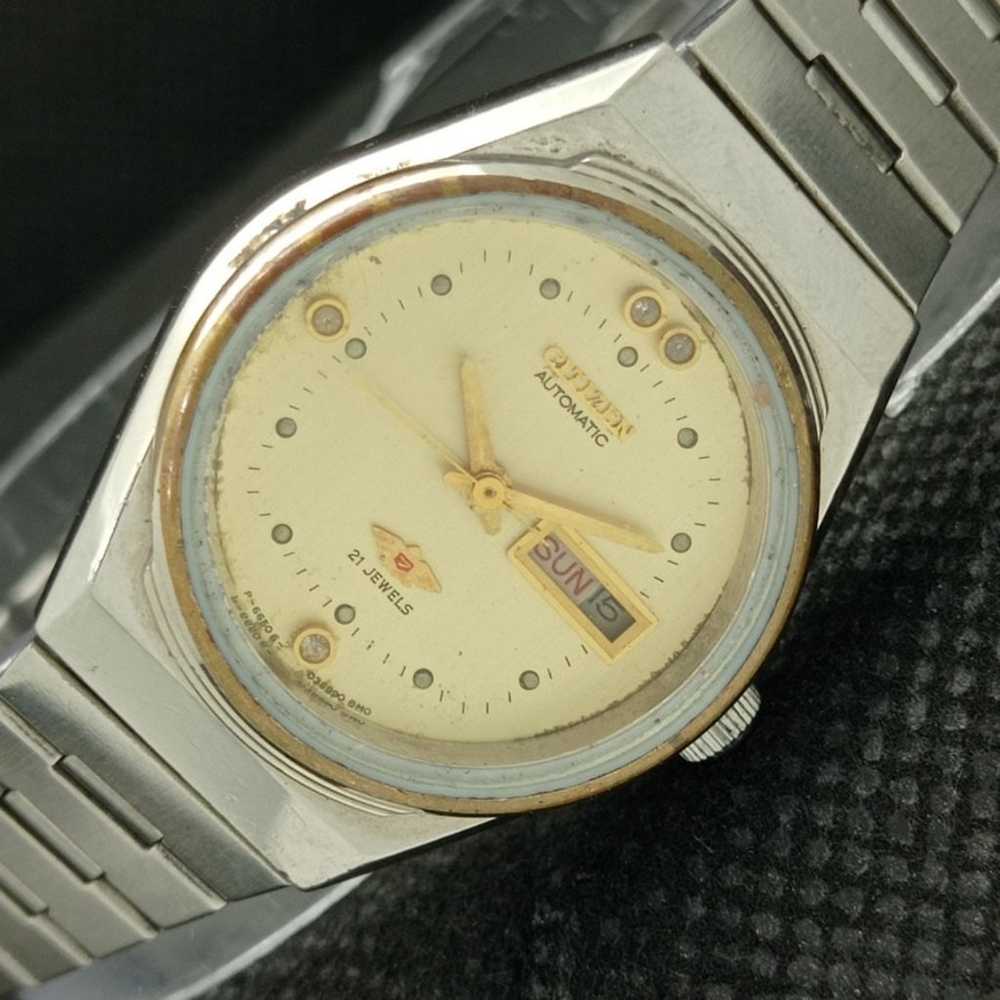 Vintage 1979 Citizen Automatic Womans Silver Watc… - image 1