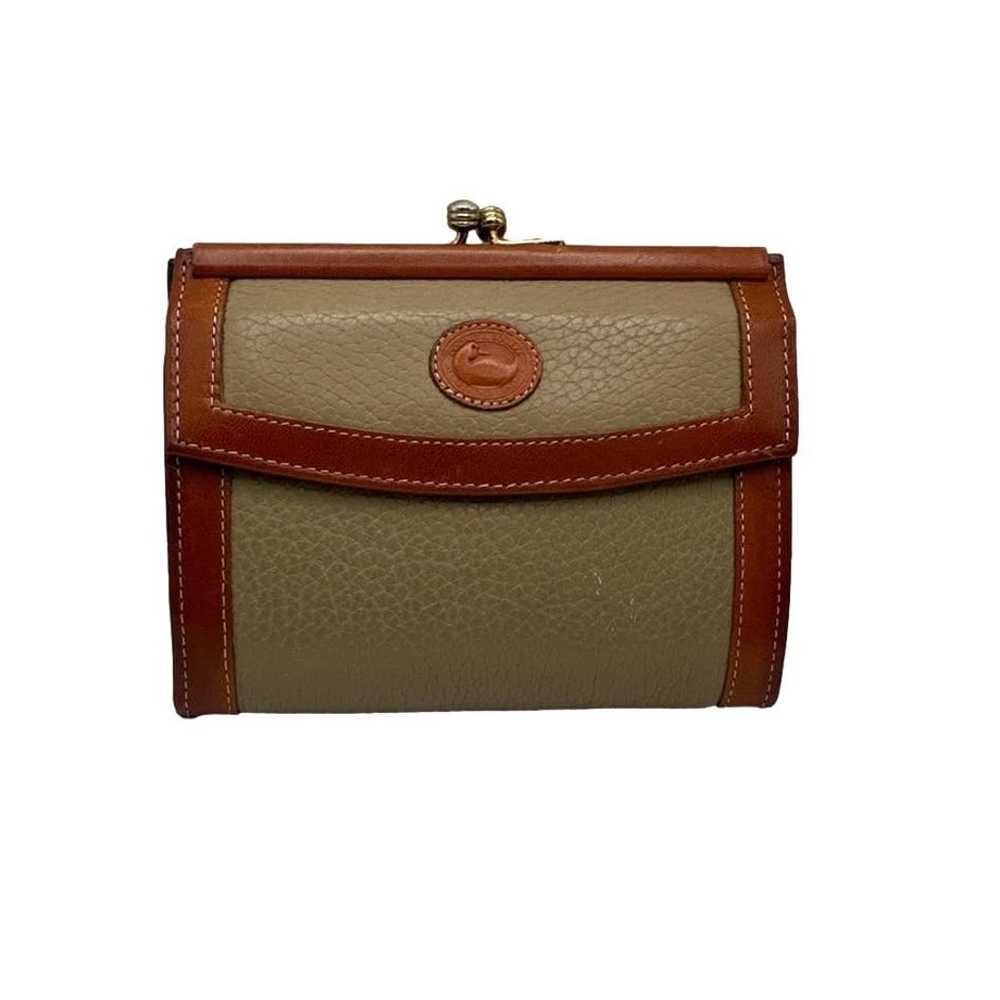 Vintage DOONEY & BOURKE Brown and Taupe Wallet - image 1