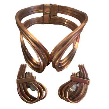 Vintage Renoir Matisse Rhythm Copper Bracelet Cli… - image 1