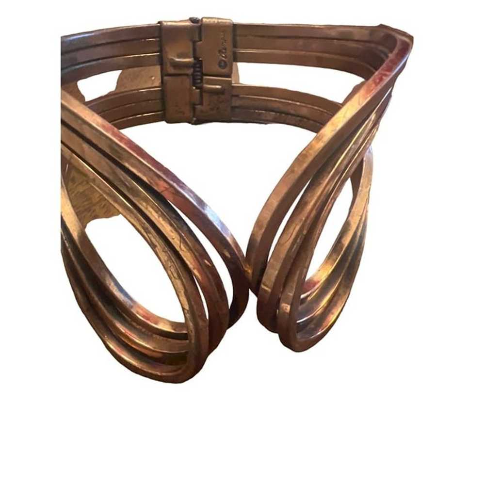 Vintage Renoir Matisse Rhythm Copper Bracelet Cli… - image 5