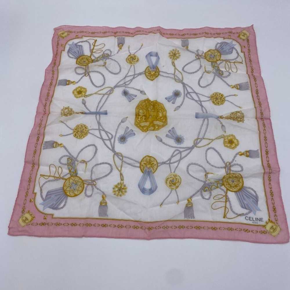 Vintage Celine Paris Handkerchief 21" Square - Sc… - image 1