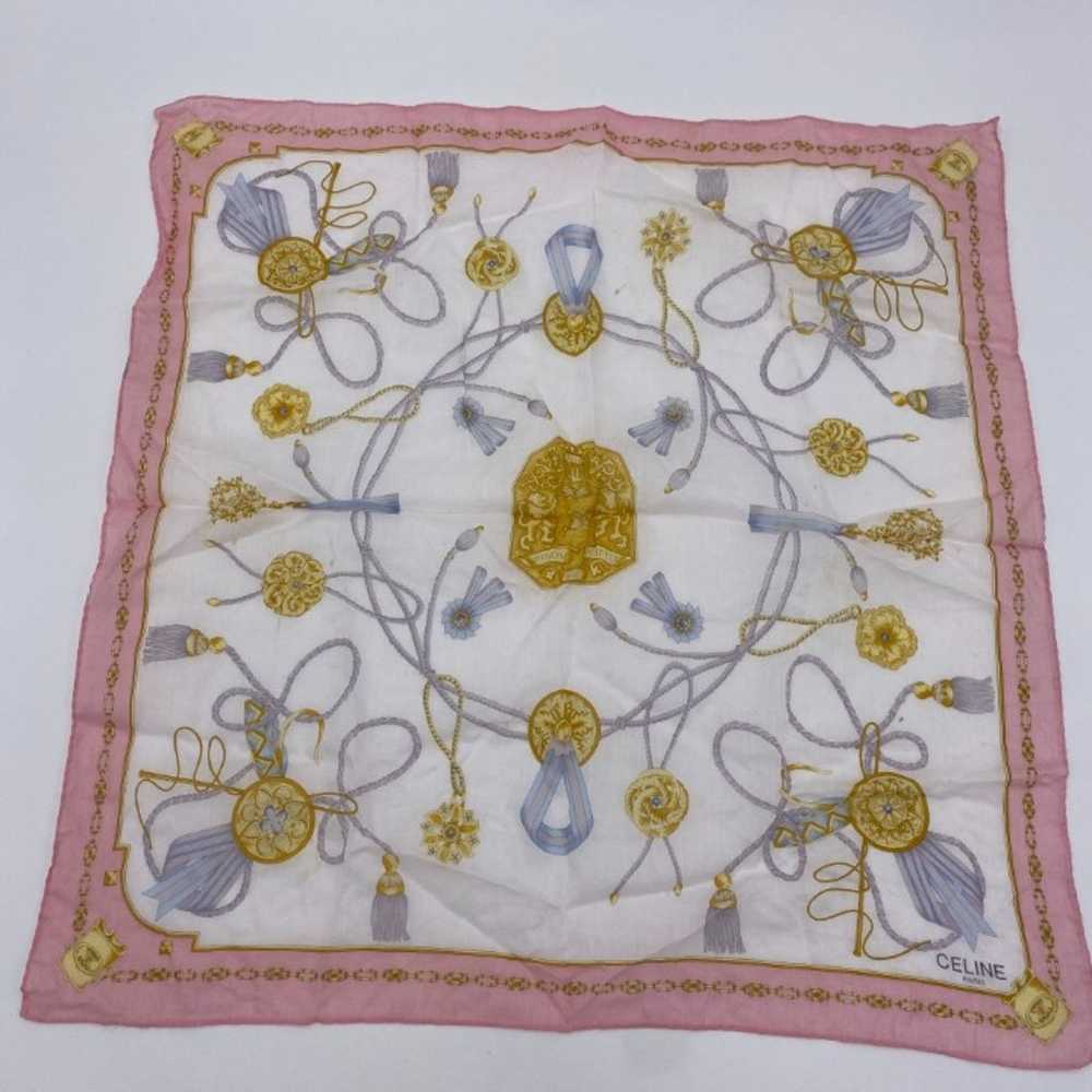 Vintage Celine Paris Handkerchief 21" Square - Sc… - image 9