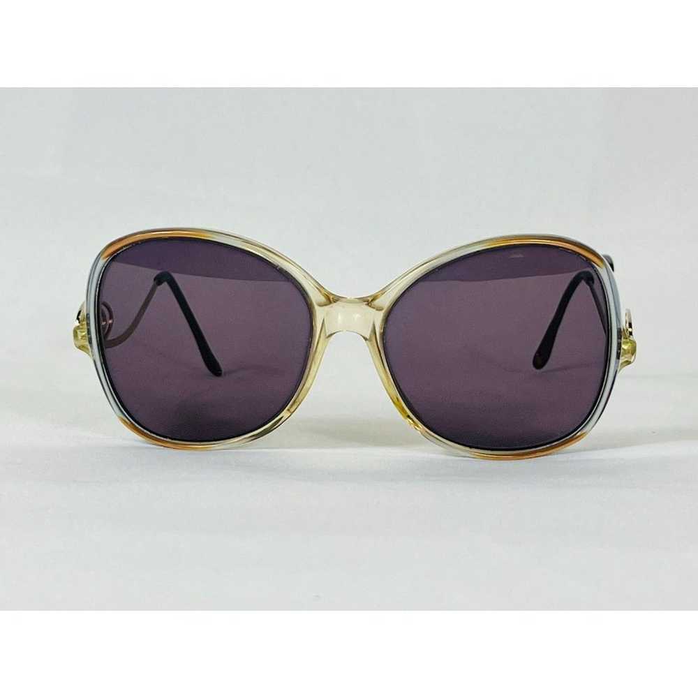 Vintage Ombre Purple Gold Peacock Designer Eyegla… - image 4