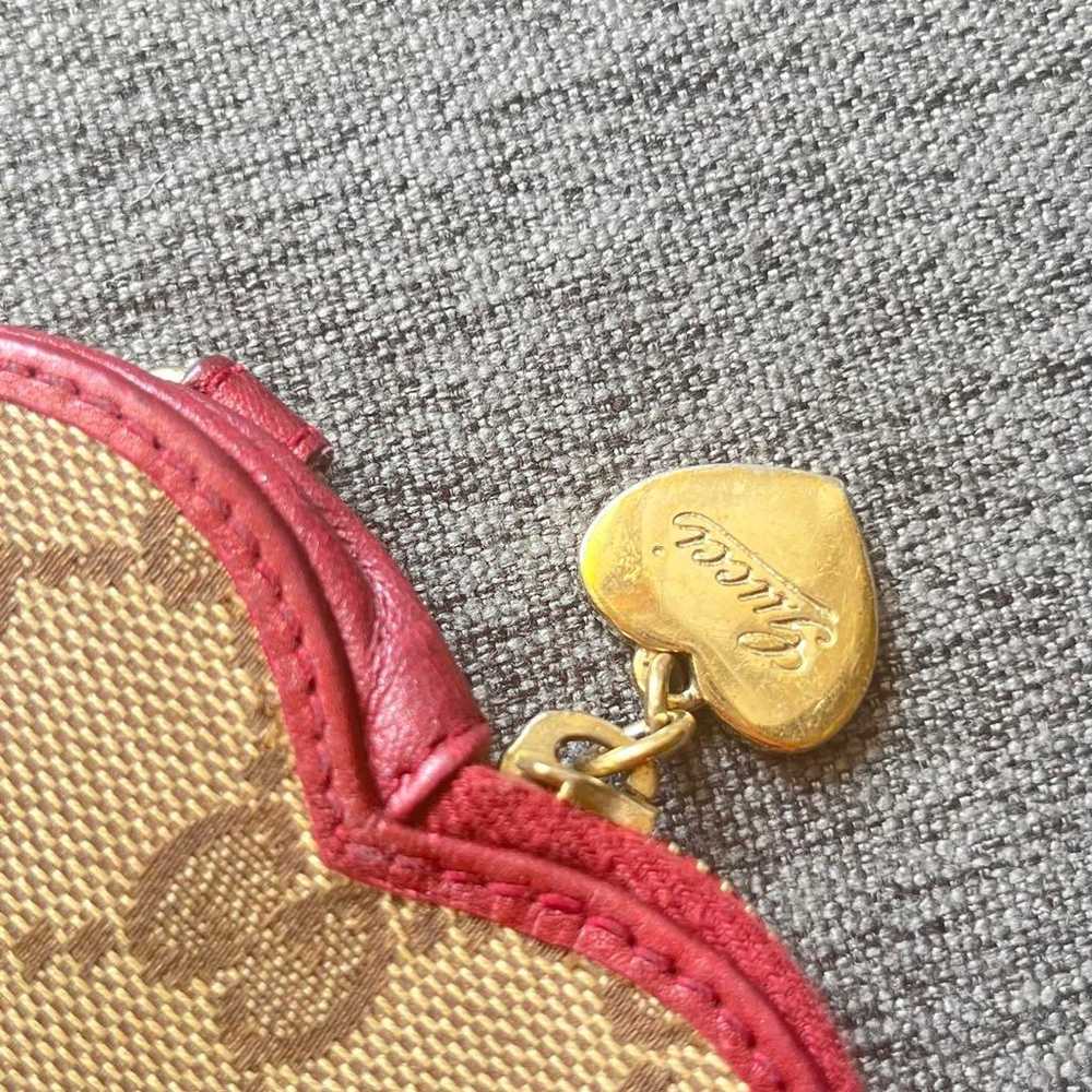 GUCCI Coin Case Coin Purse Wallet Heart Vintage - image 2