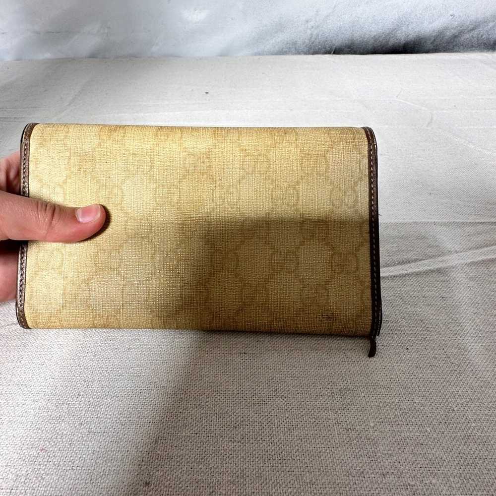 Gucci Vintage Wallet Bifold Long Purse GG Supreme… - image 4