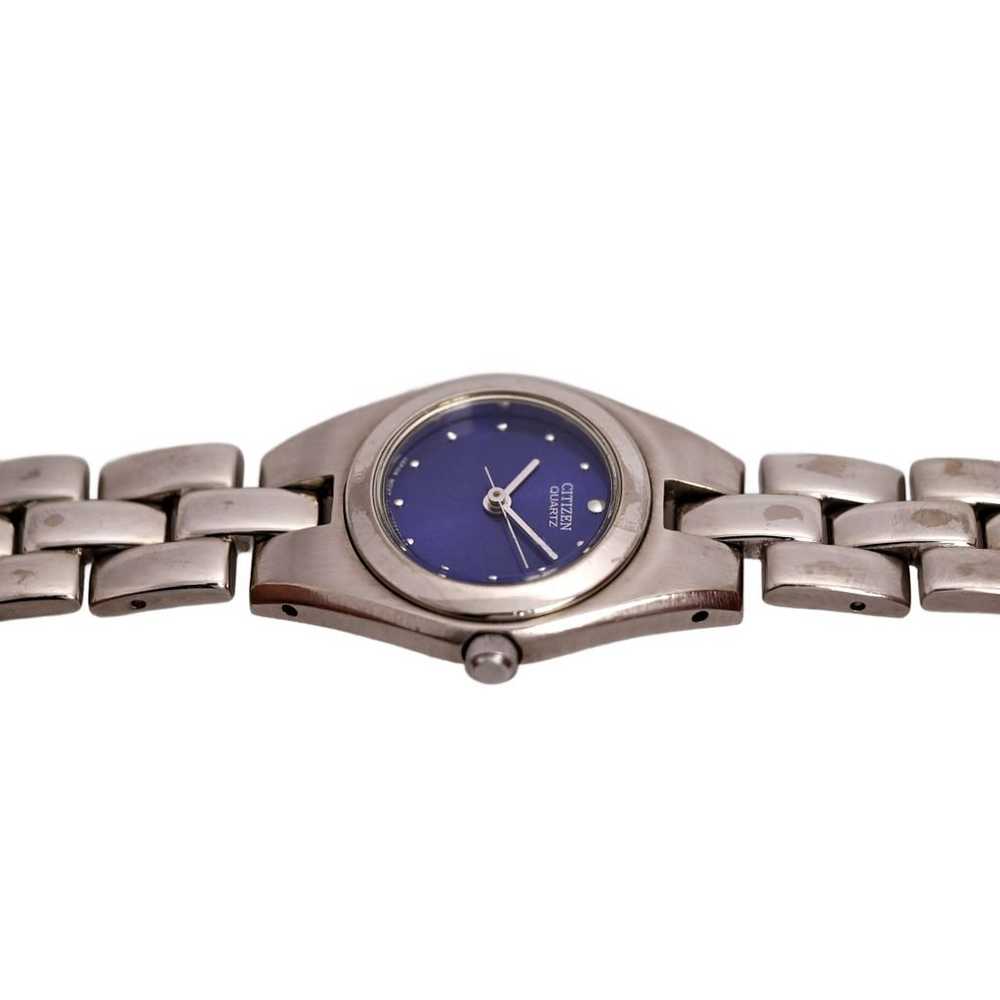 Citizen Dark Blue Sunburst Dial Ladies Vintage 19… - image 10