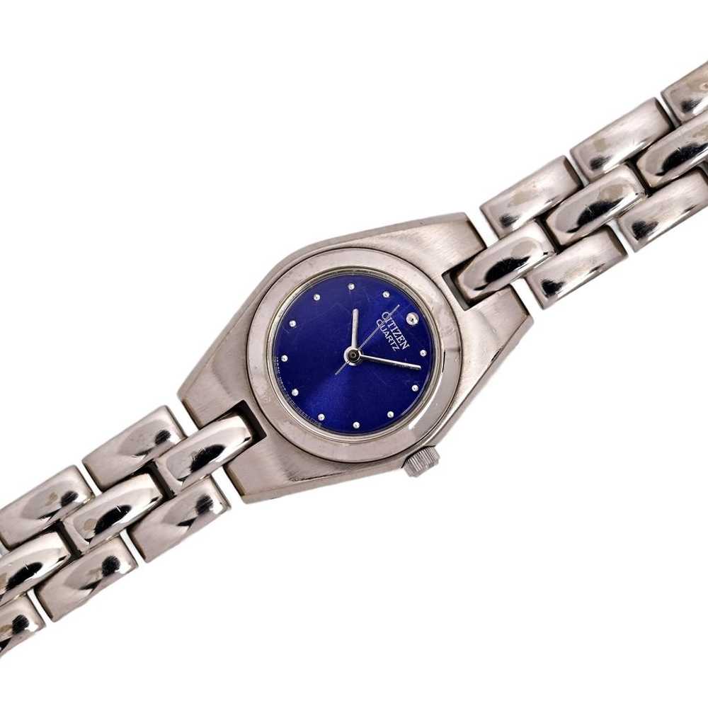 Citizen Dark Blue Sunburst Dial Ladies Vintage 19… - image 2