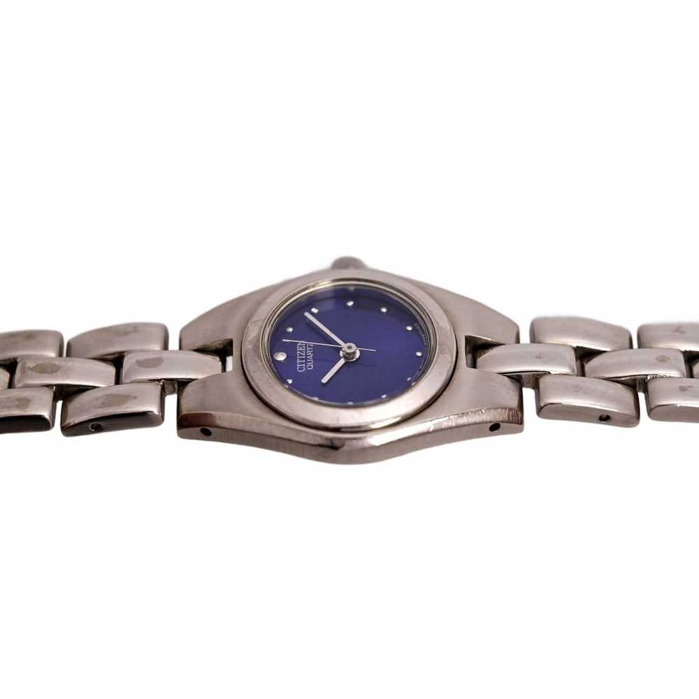 Citizen Dark Blue Sunburst Dial Ladies Vintage 19… - image 9