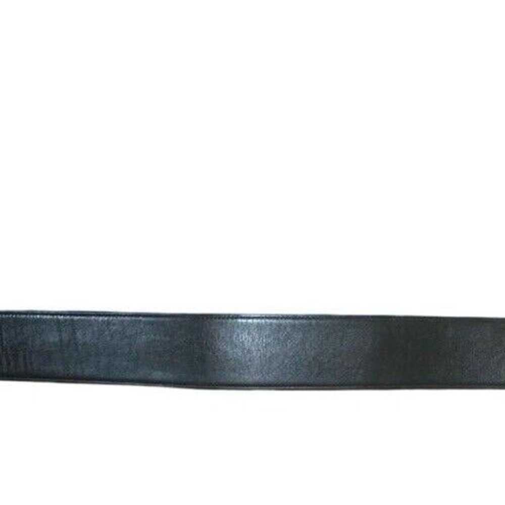 Coach Vintage (1980s) Black Leather Belt 34 x 2 - image 1