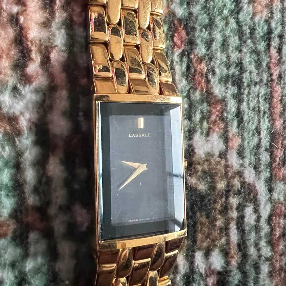 Vintage Lassale Gold Watch - image 3