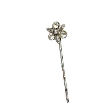 VNT 1960s Crystals Hair Bobby Pin  Flower Blossom 