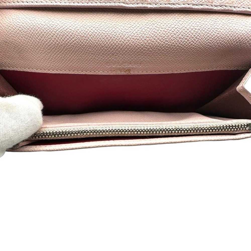 Long wallet Bvlgari leather pink 30413 folding cl… - image 10