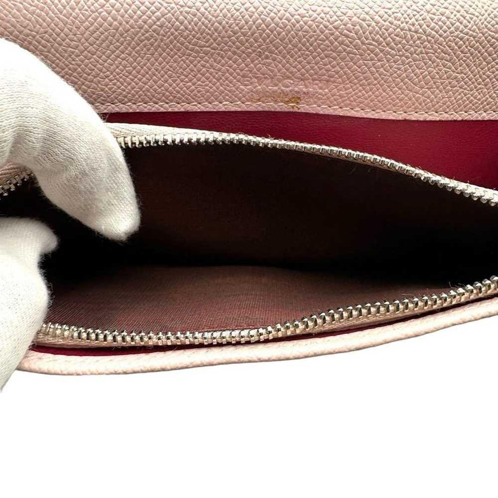 Long wallet Bvlgari leather pink 30413 folding cl… - image 11