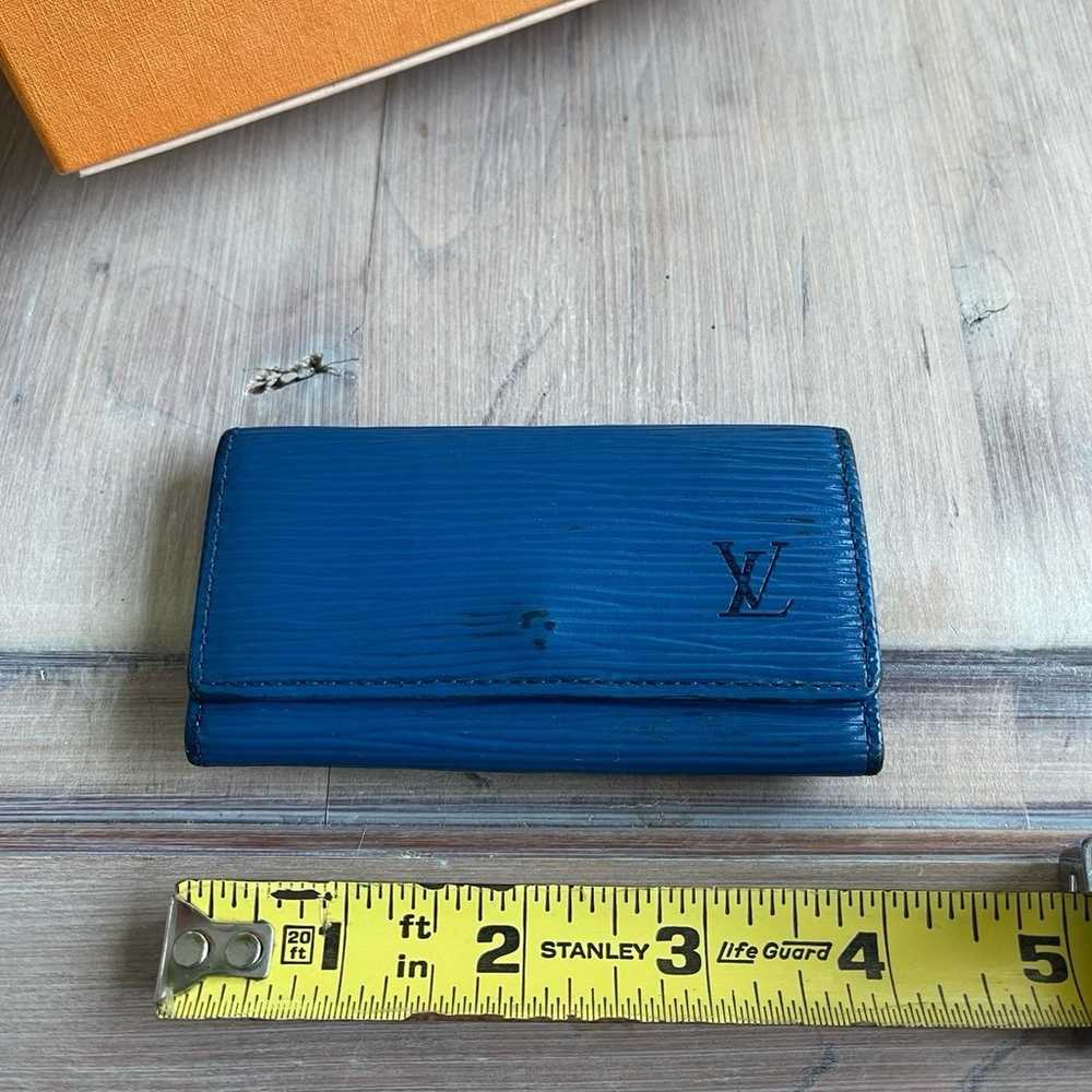 Louis Vuitton Blue Epi Leather Keyholder Keychain - image 11